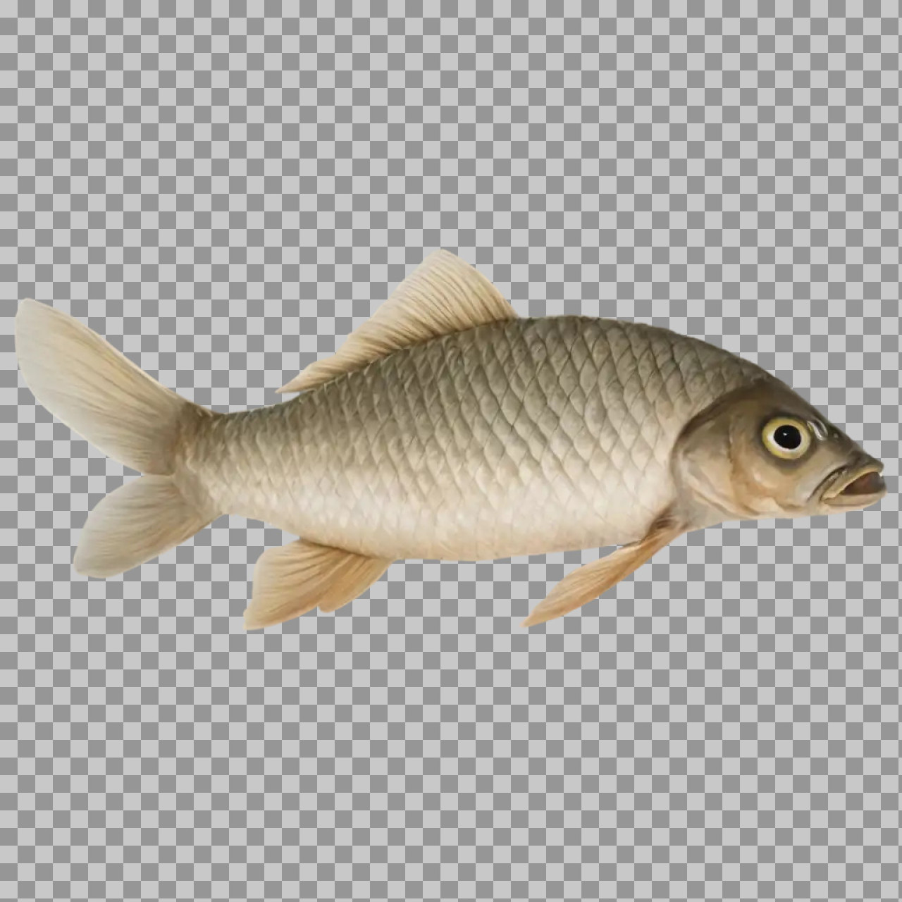 Fresh Carp Fish PNG | Isolated Aquatic Animal Photo