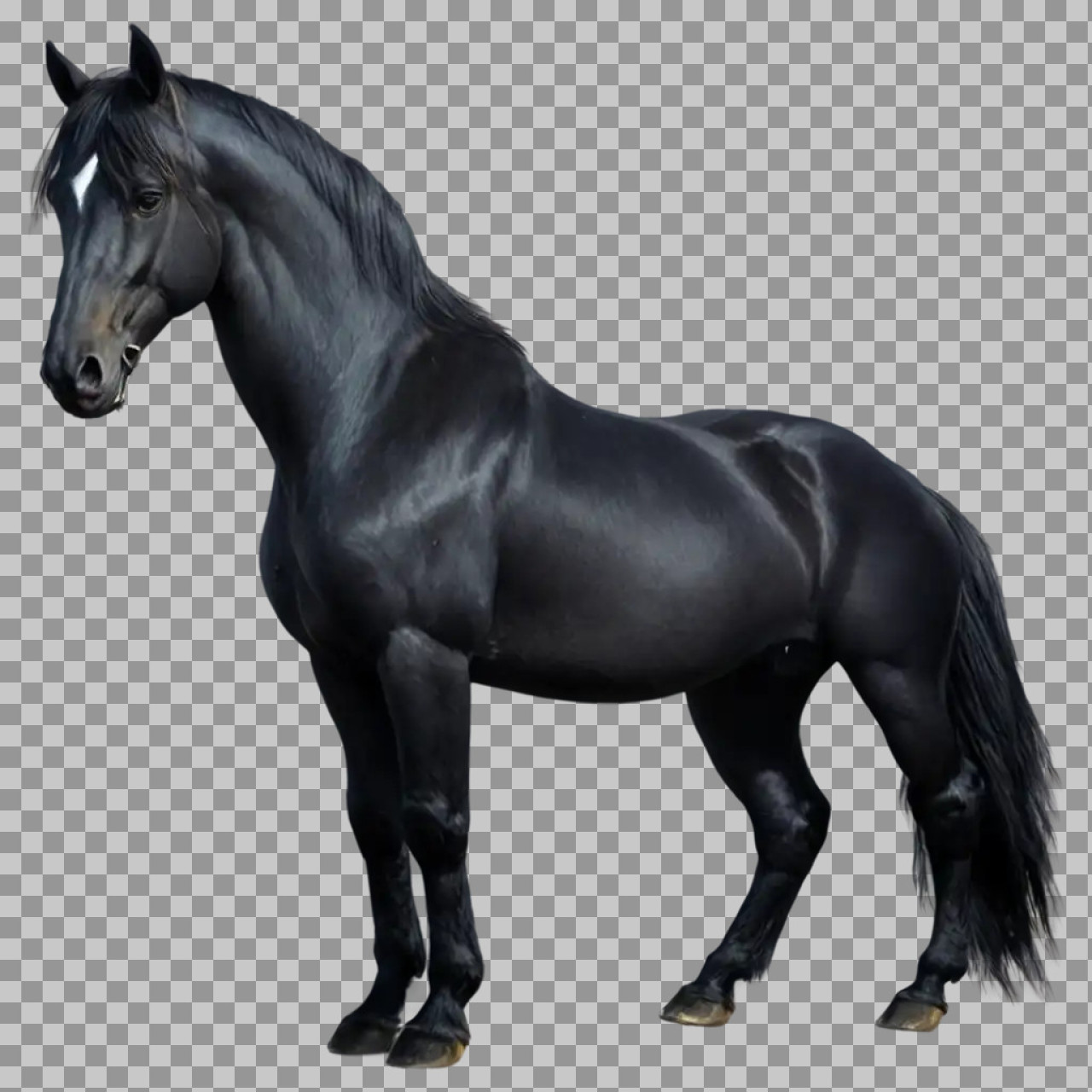 Black Horse PNG Transparent Background – High Resolution Horse Image...