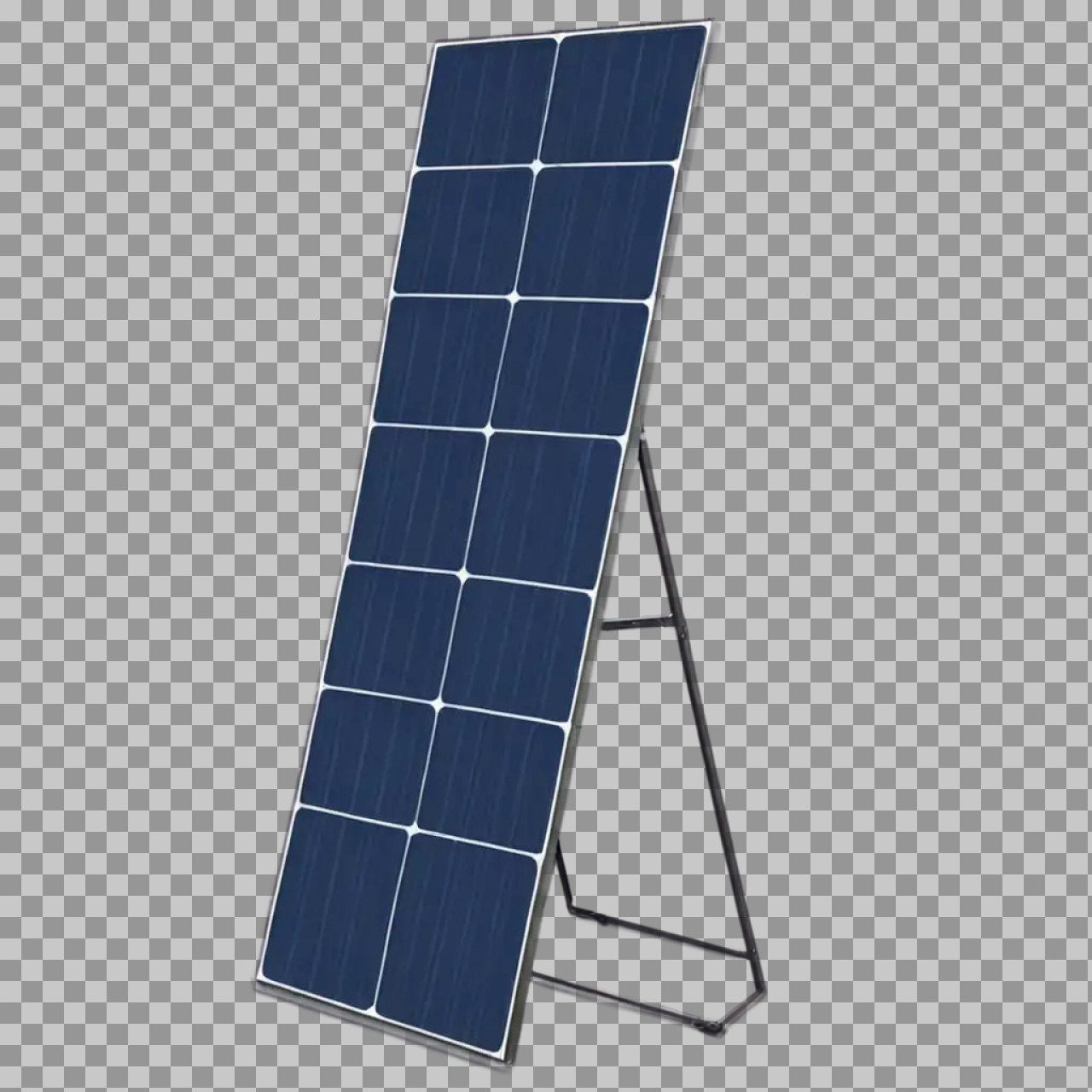 Portable Solar Panel PNG – Renewable Energy Panel with Stand