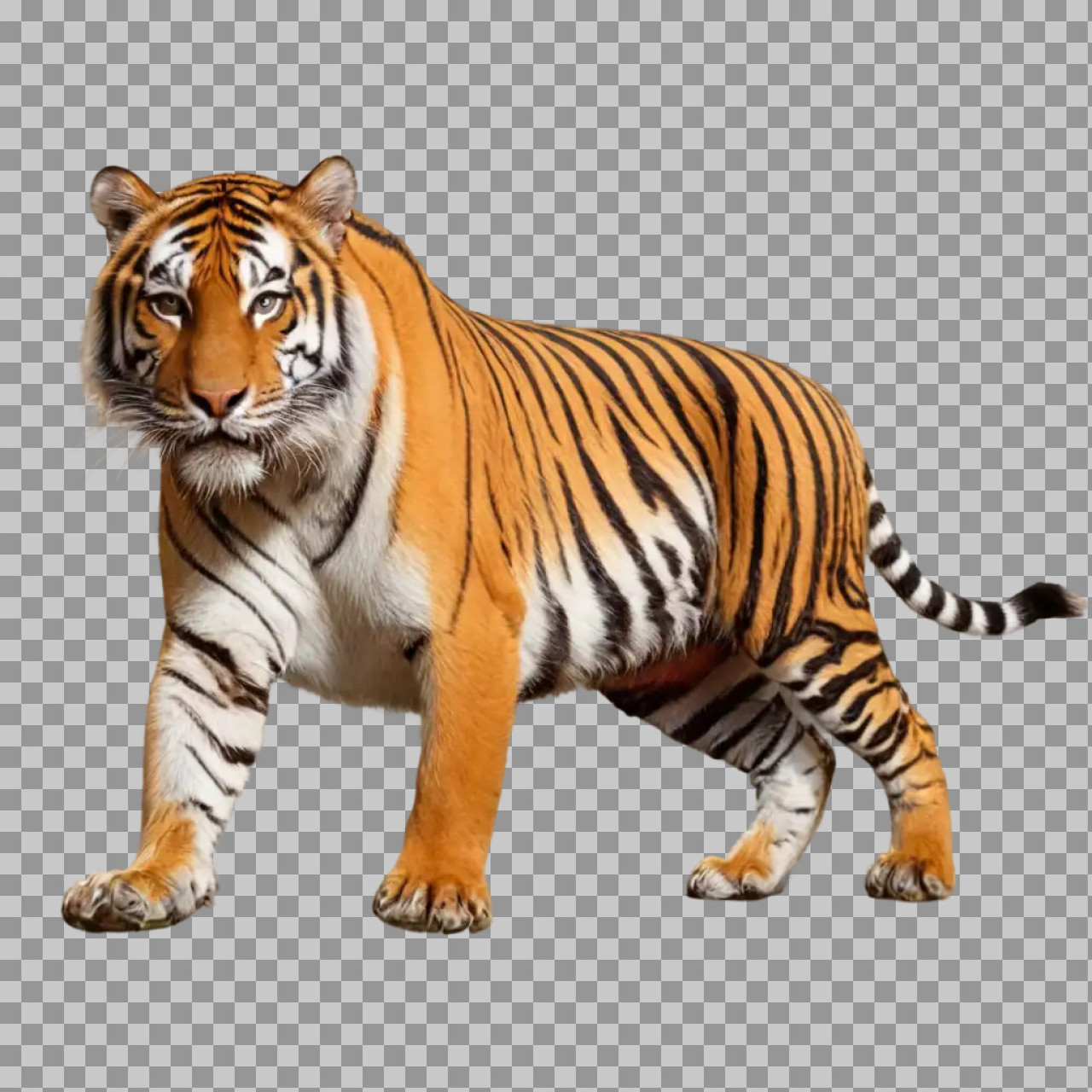 Realistic Tiger PNG Transparent Background | High-Quality Wildlife Image...