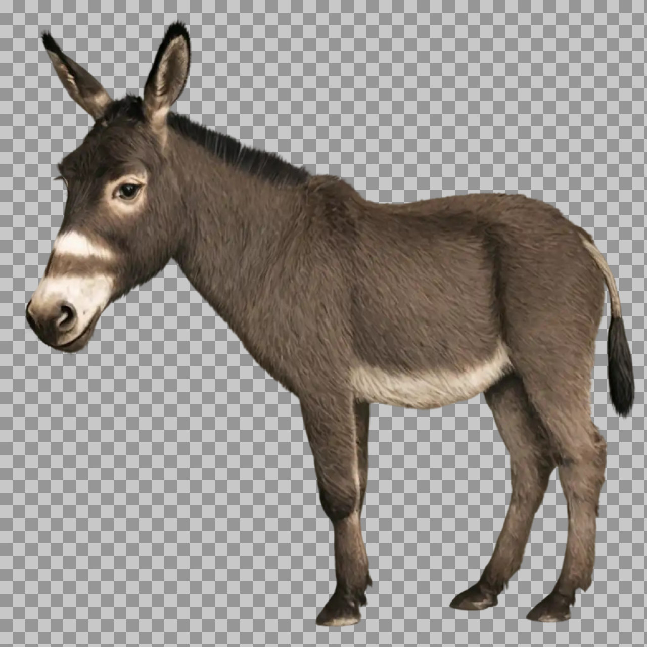 Donkey PNG | Realistic Farm Animal with Transparent Background...