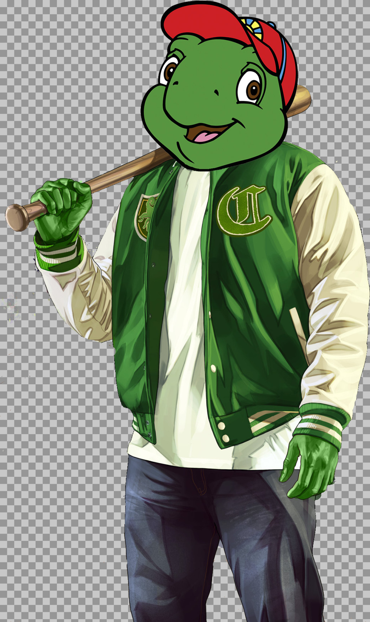 Franklin the Turtle GTA Mashup PNG | Funny Crossover Meme...