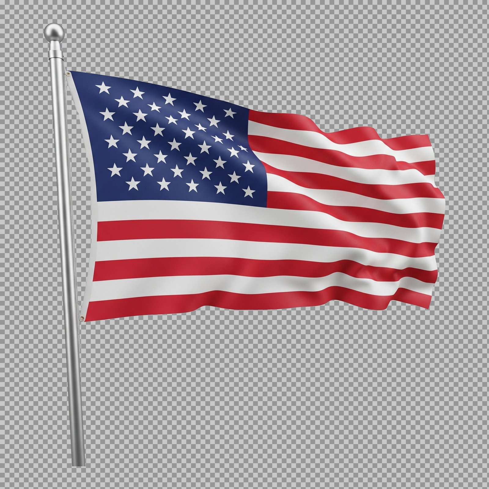 American flag waving in the wind PNG transparent image download...