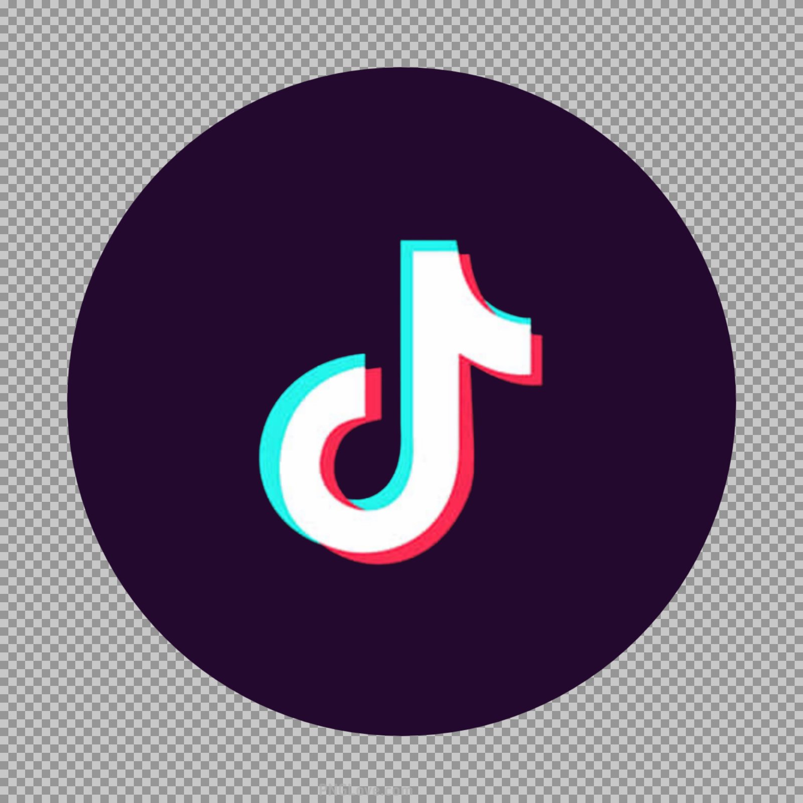 Tik Tok logo round shape PNG image download...