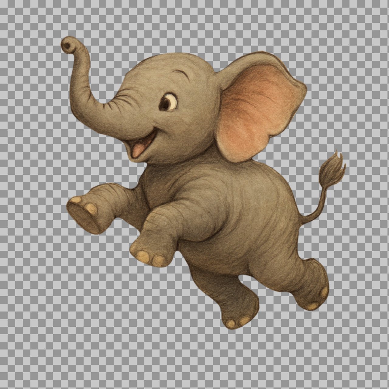 A baby of an elephant PNG transparent image...