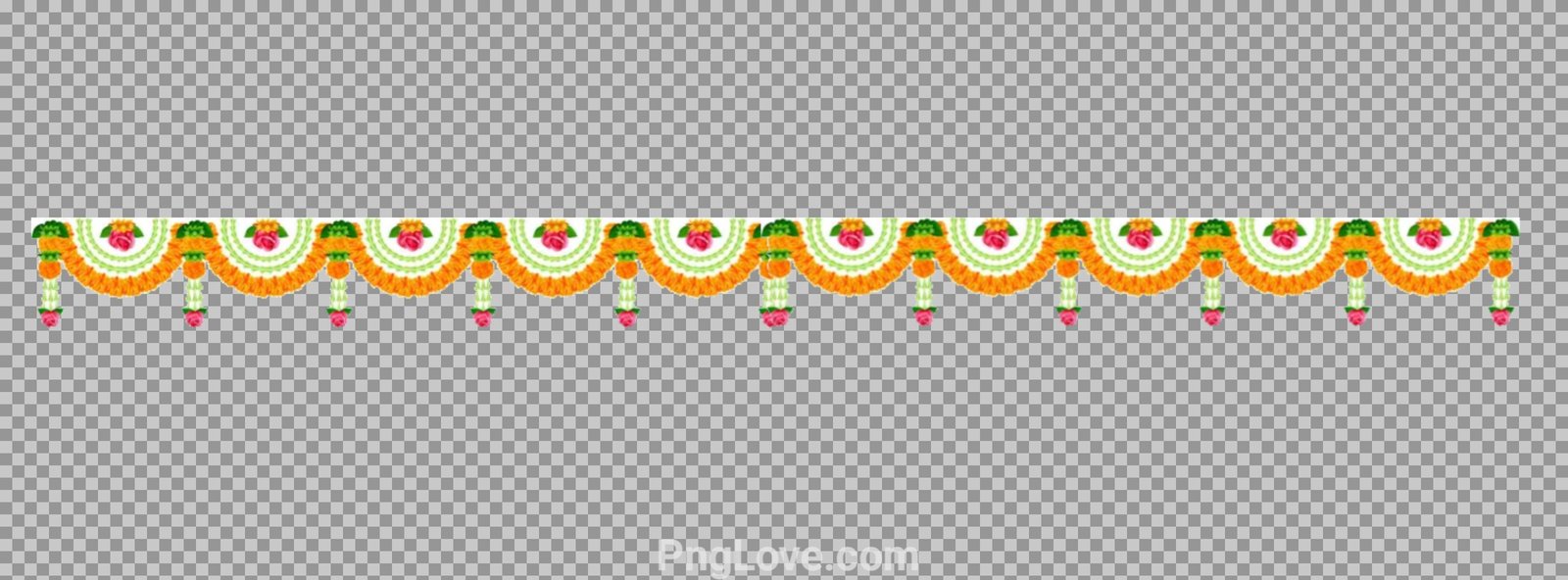 Flower decoration Toran PNG image download
