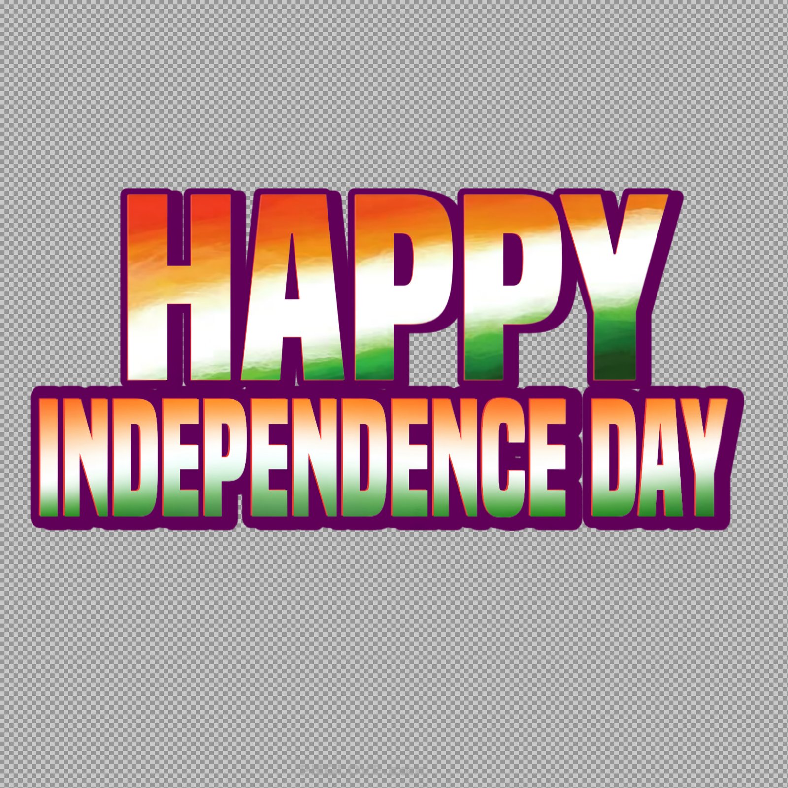 Free Happy Independence Day PNG Text Image | 15th August Wishes