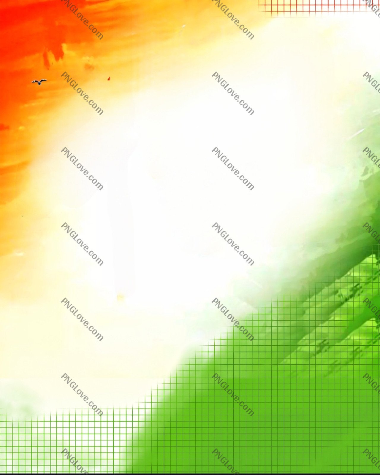 Indian Tricolour Background for Patriotic Designs