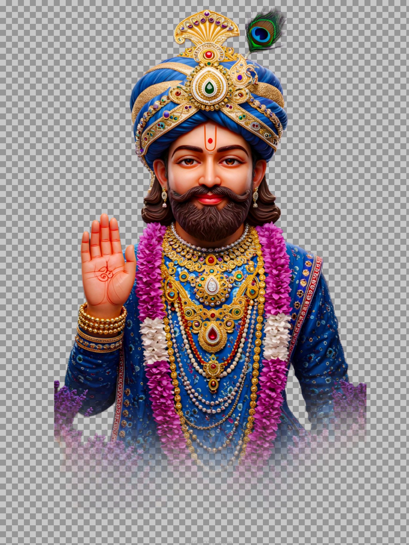 Khatu Shyam Ji PNG | Shree Shyam Baba Transparent Divine Image