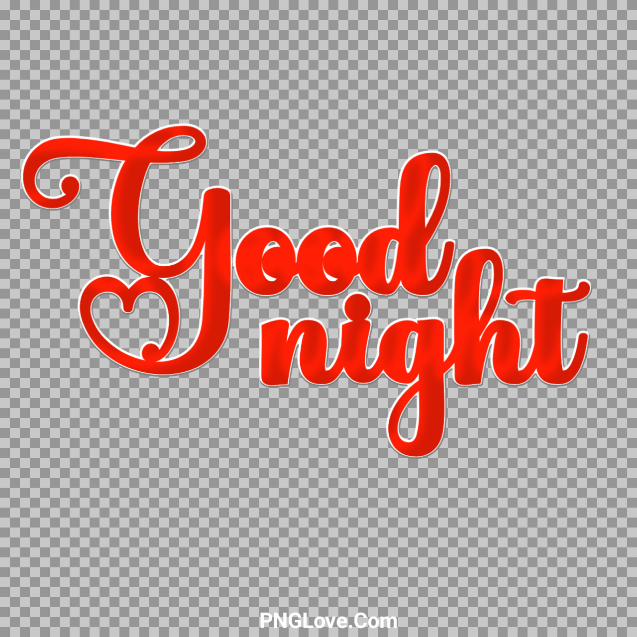 Good Night text PNG...