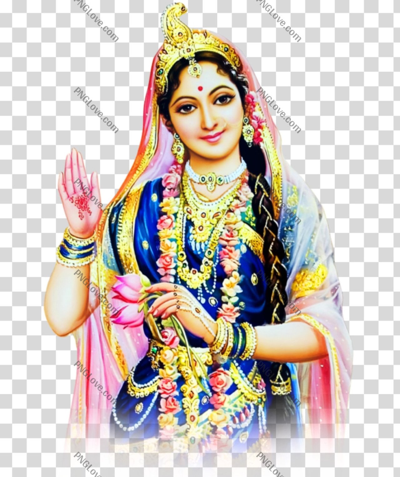 Beautiful Radha Rani PNG Image | HD Transparent Download