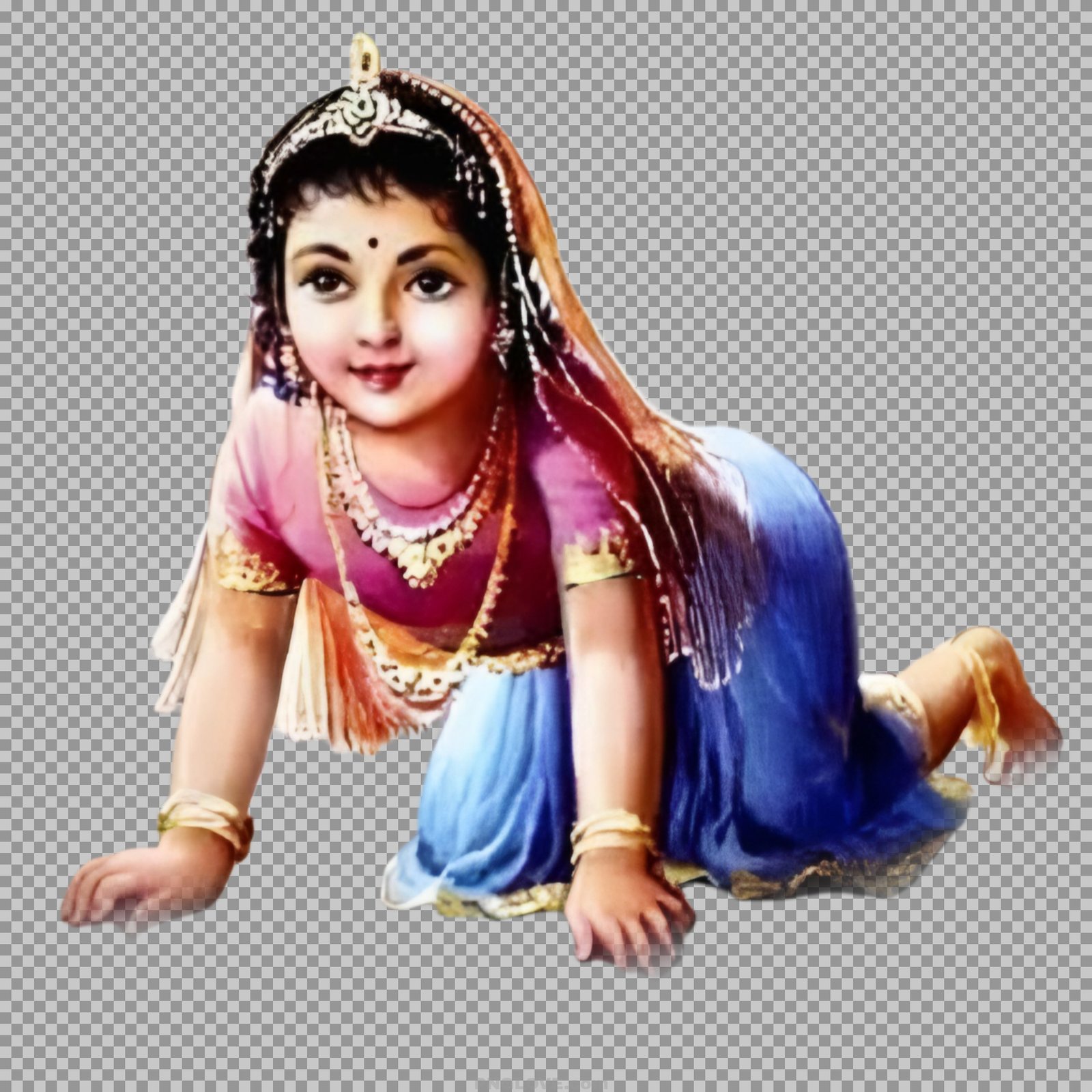 Cute Baby Radha PNG | HD Bal Radha rani Transparent Image