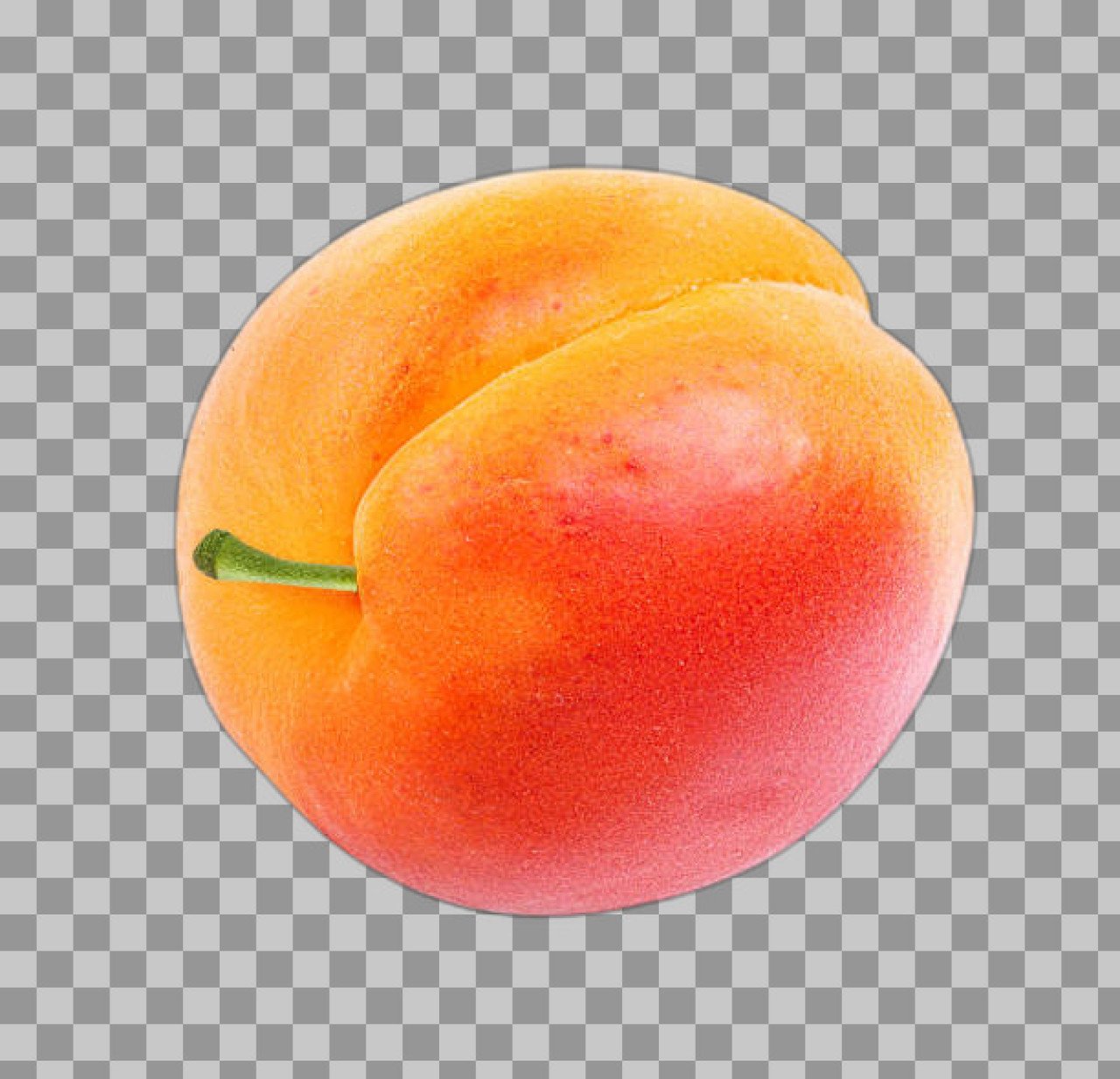 Single Ripe Apricot PNG transparent Image...