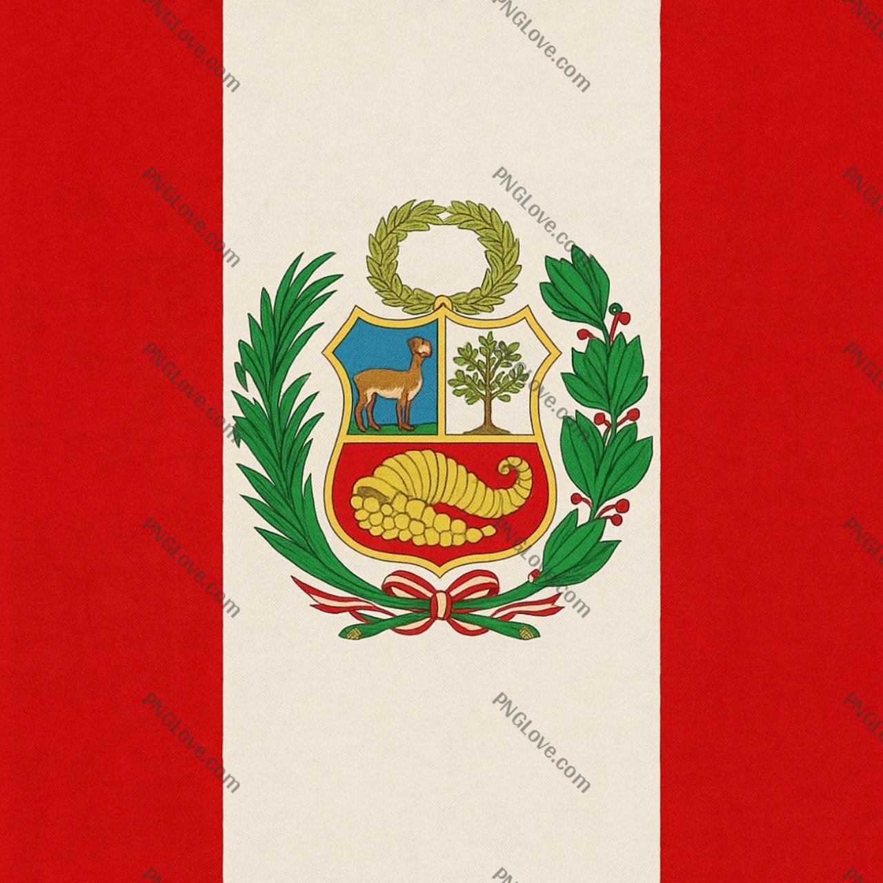 Flag of Peru with Coat of Arms | High-Resolution Image free download...