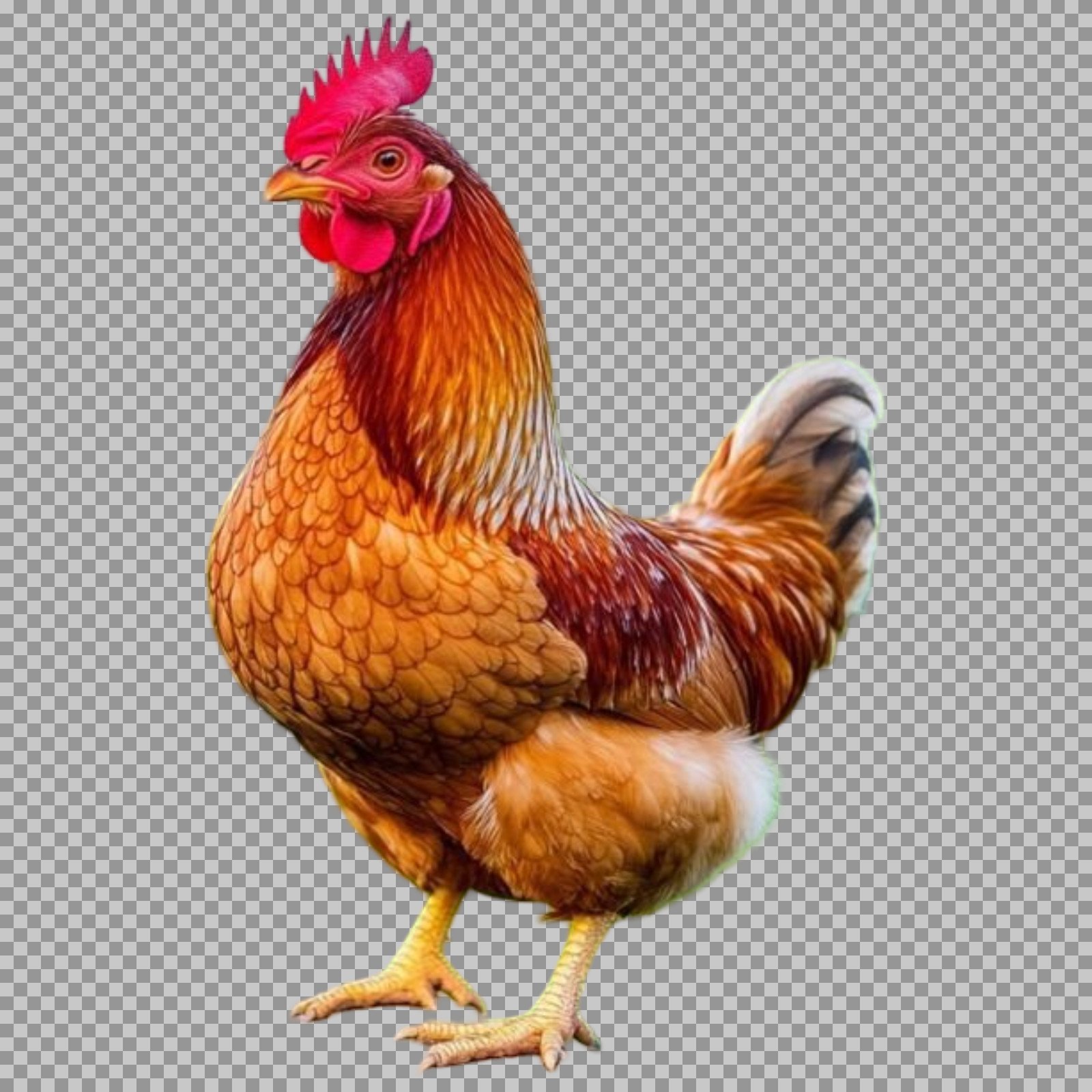 Brown Hen PNG with Transparent Background | Free Chicken Clipart...