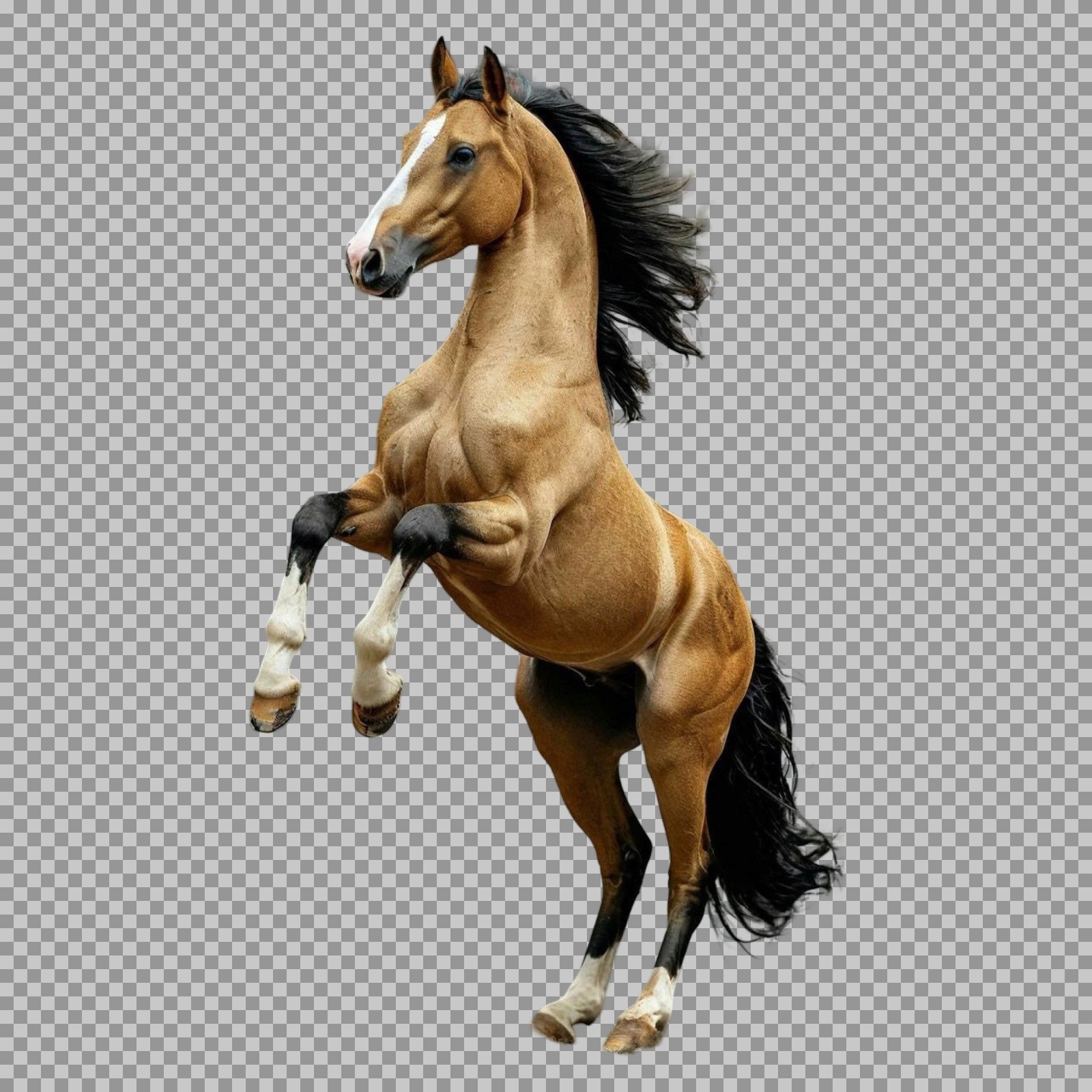 Rearing Horse PNG with Transparent Background | Majestic Stallion...