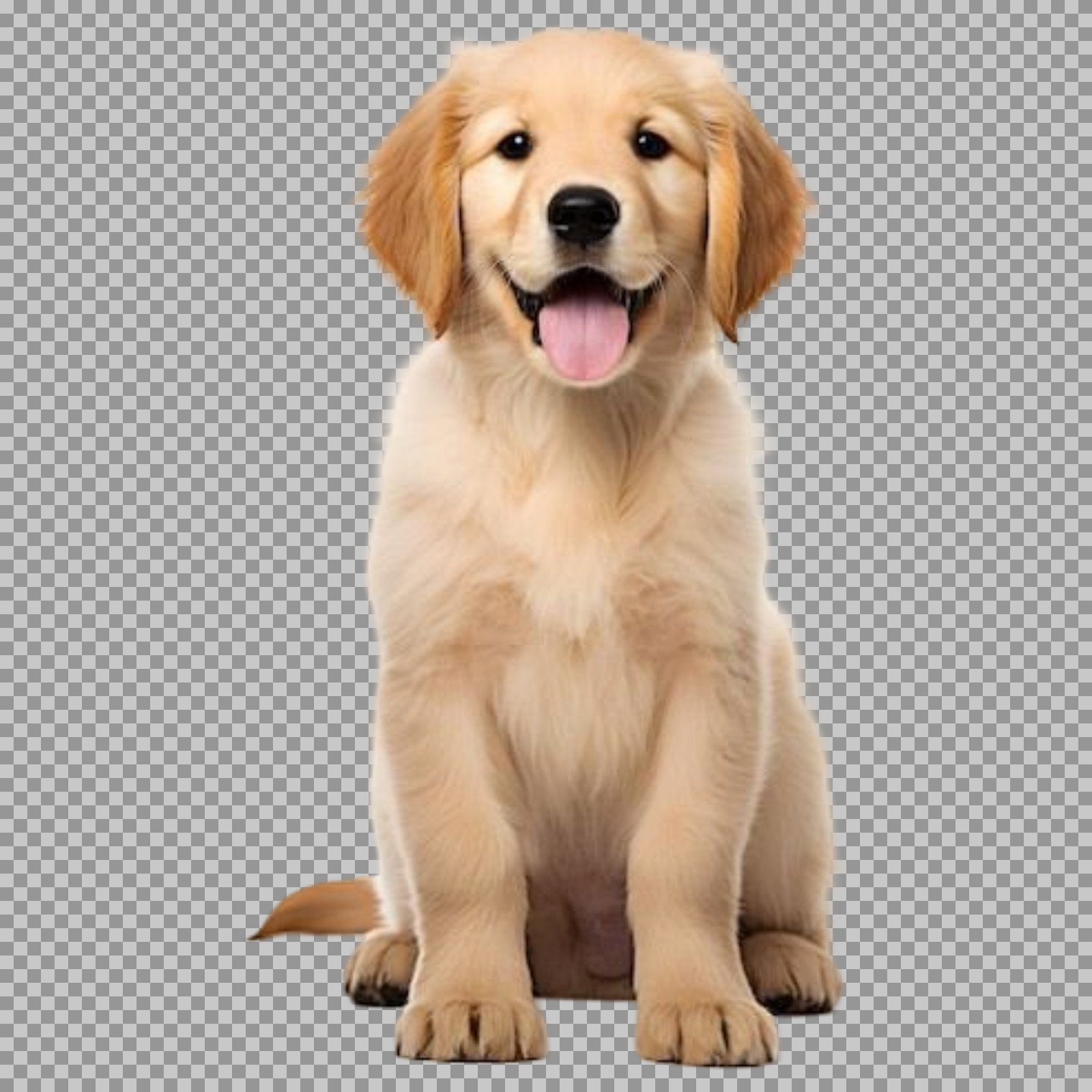 Cute Golden Retriever Puppy PNG | Transparent Background...