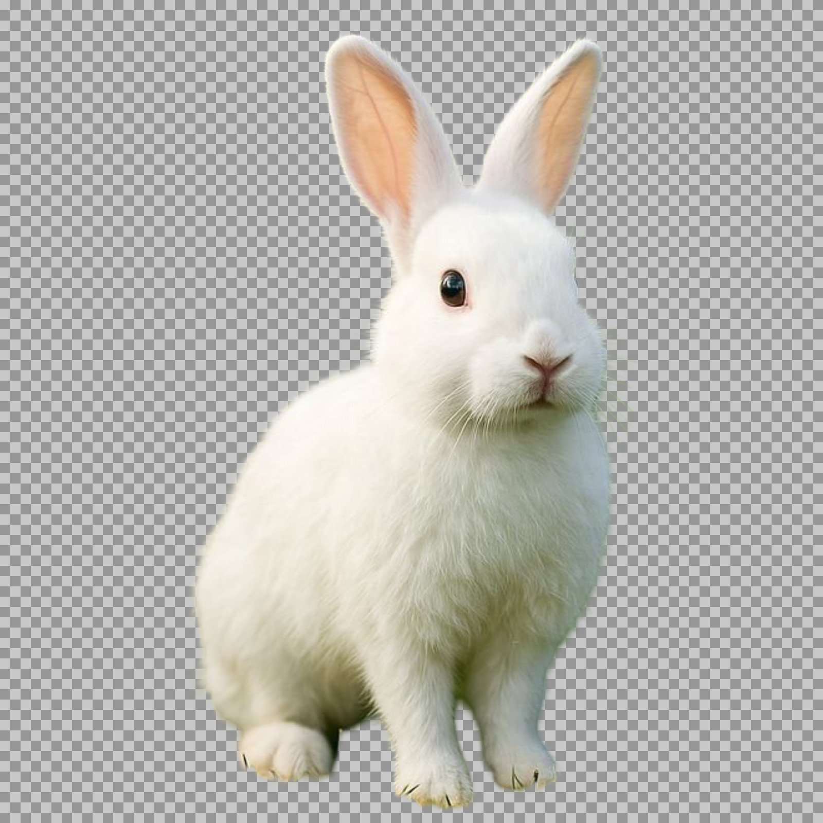 Cute White Rabbit PNG | Transparent Background...