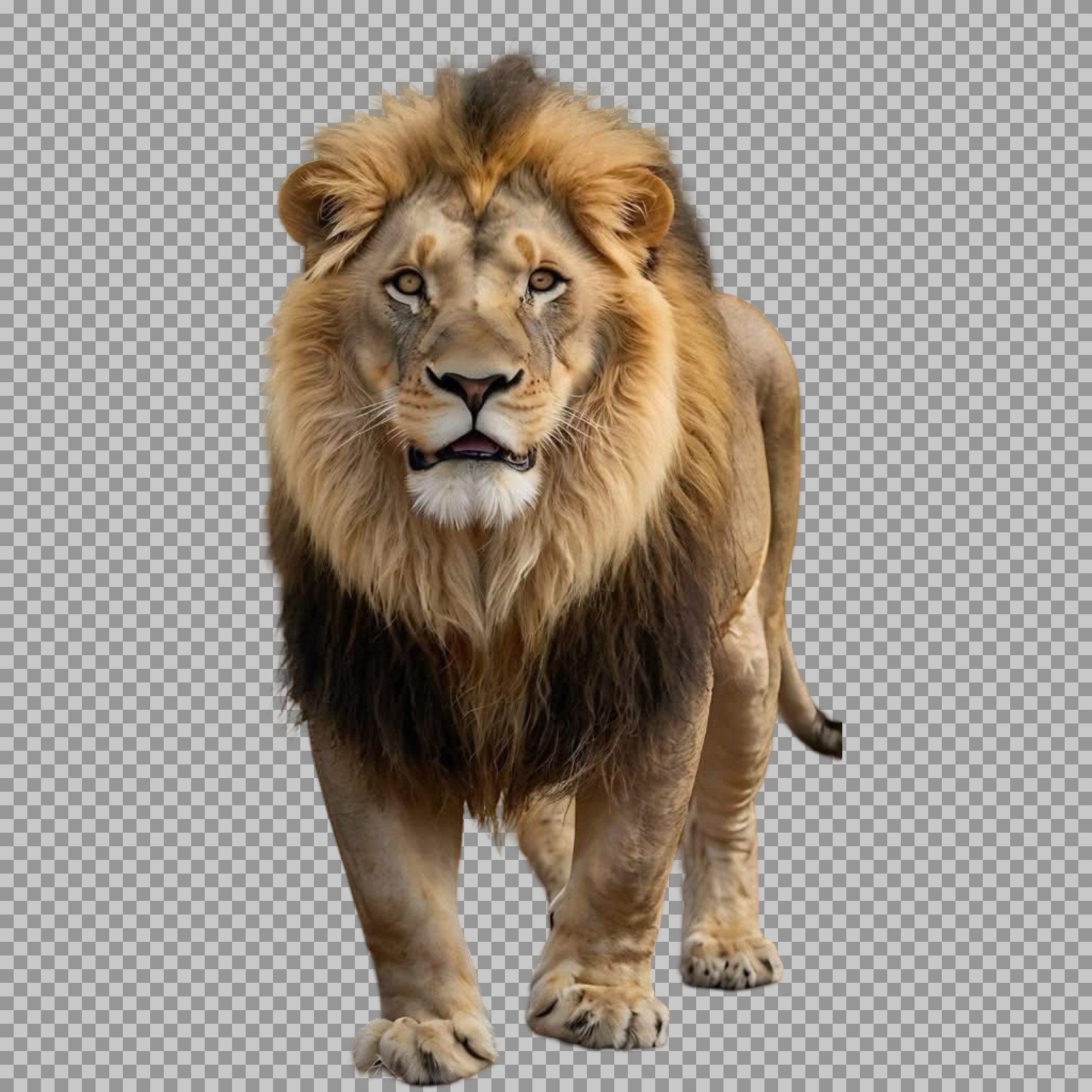 Majestic Male Lion PNG | Transparent Background Wildlife Image...