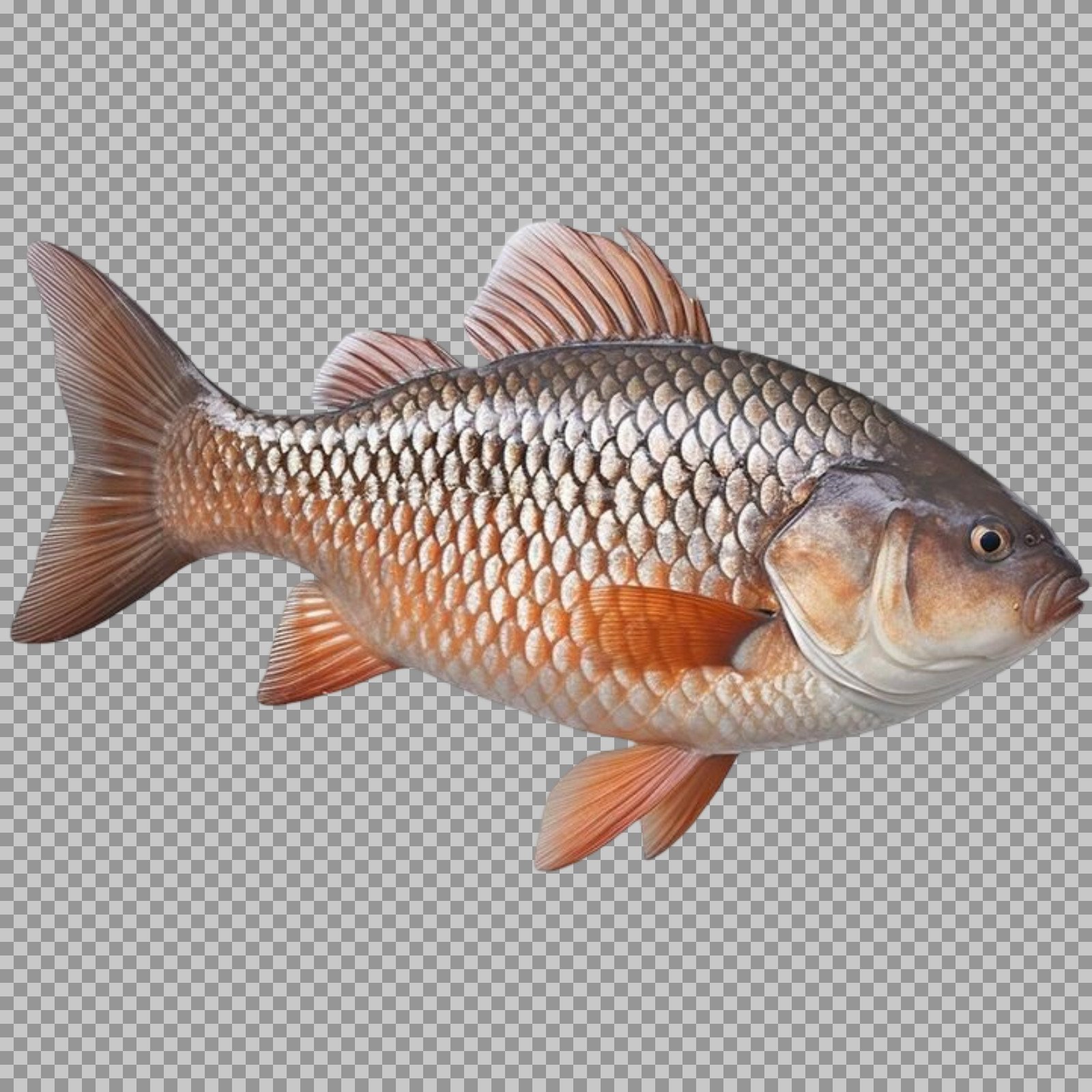 Common Carp Fish PNG | Transparent Freshwater Fish Image...
