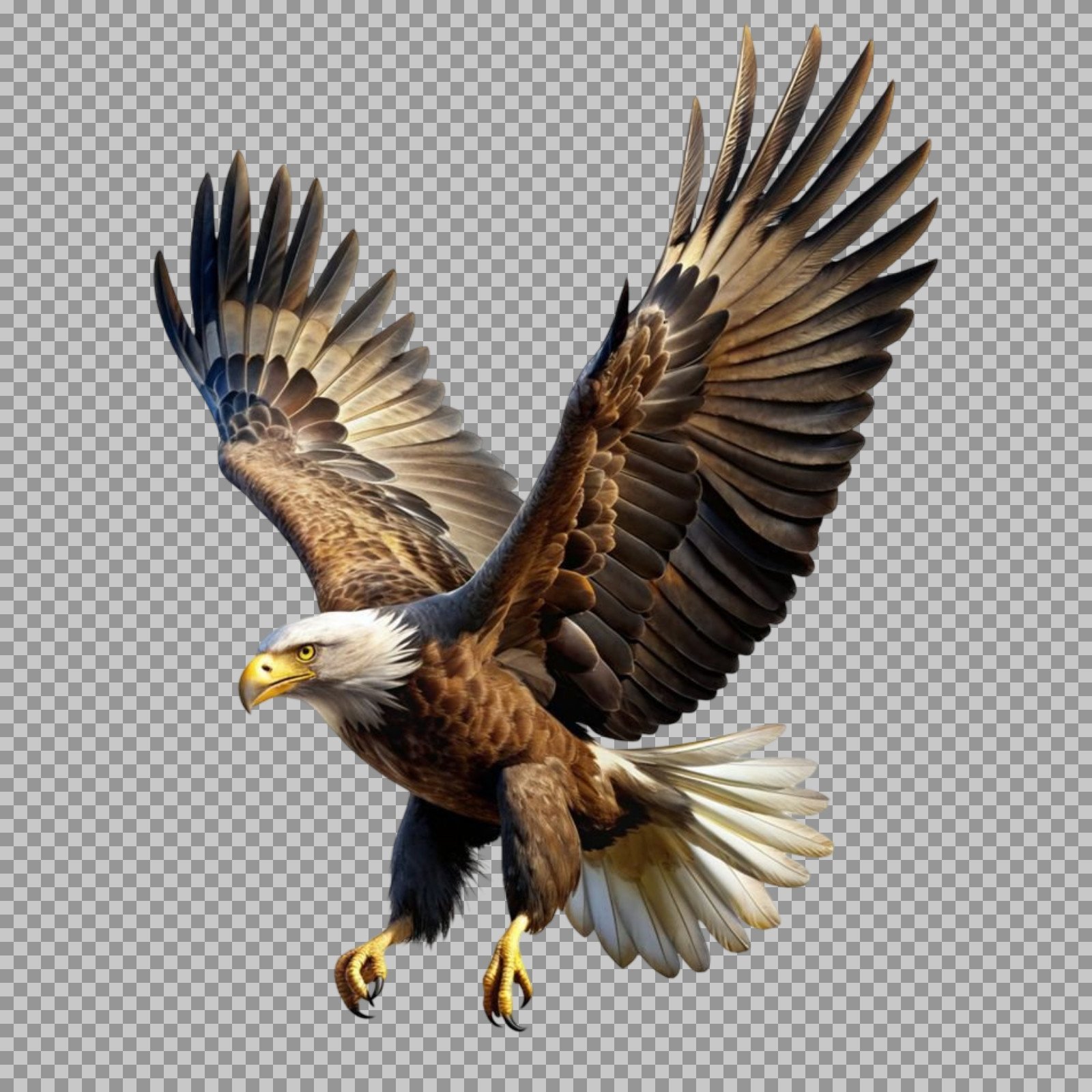 Majestic Flying Eagle PNG | Transparent Bird of Prey...