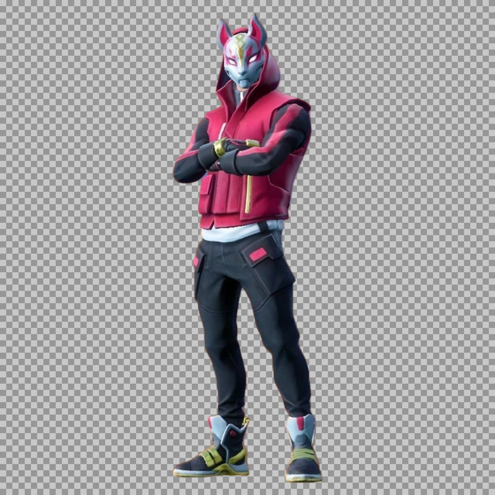 Fortnite Drift Skin PNG | Transparent Battle Pass Outfit