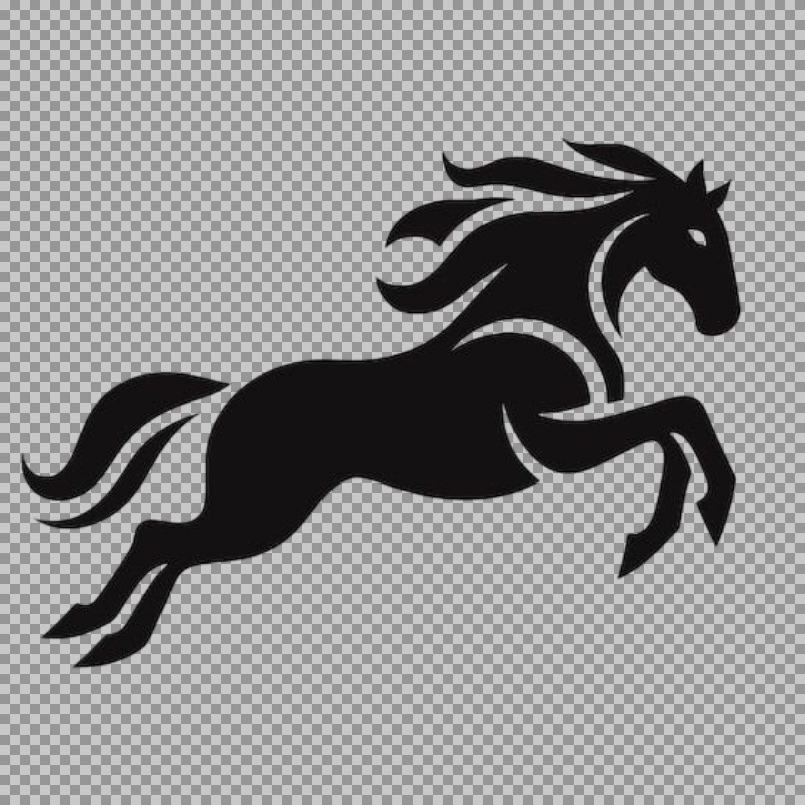 Leaping Horse Silhouette PNG | Free Transparent Graphic Icon...