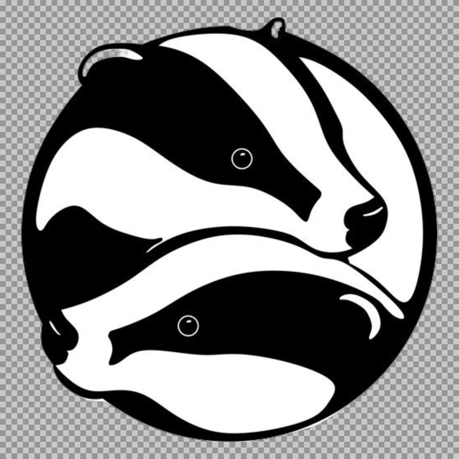 Yin Yang Badger Symbol PNG | Free Spiritual & Nature Icon...