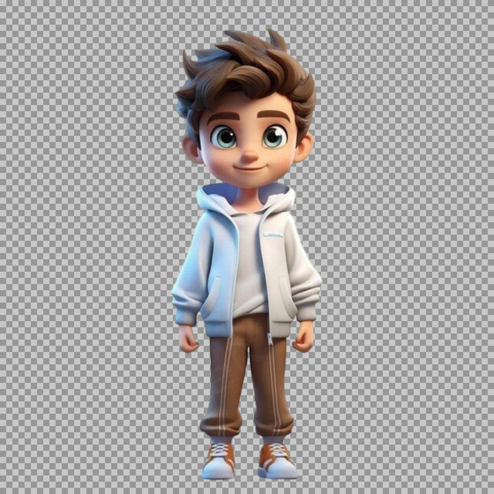 3D Cartoon Boy Character PNG | Free Transparent Download