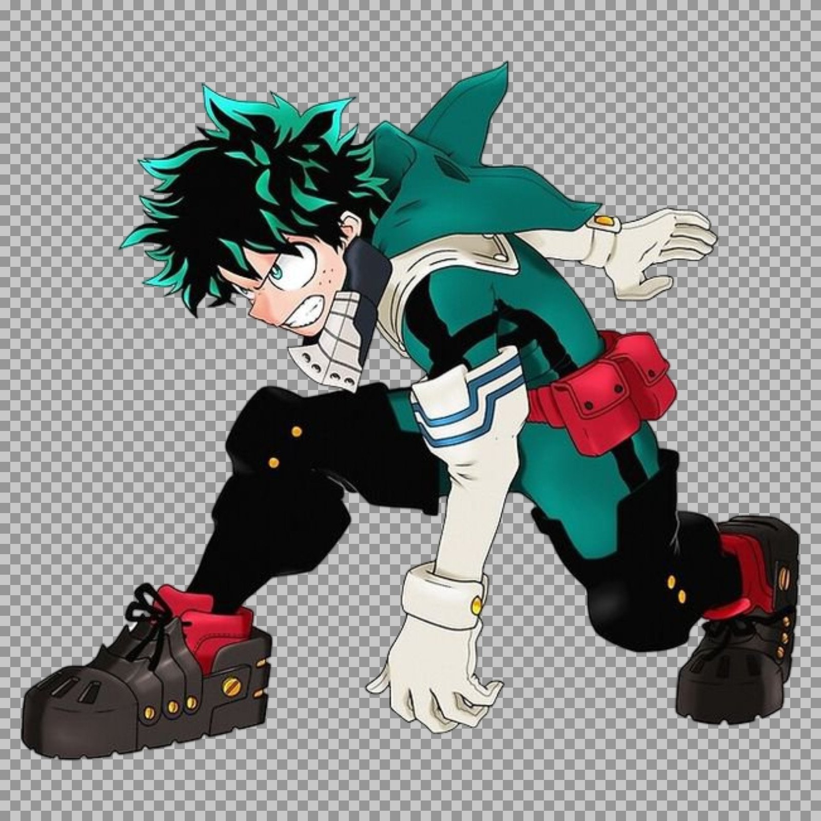 Deku Crouching Pose PNG | My Hero Academia Transparent Art...