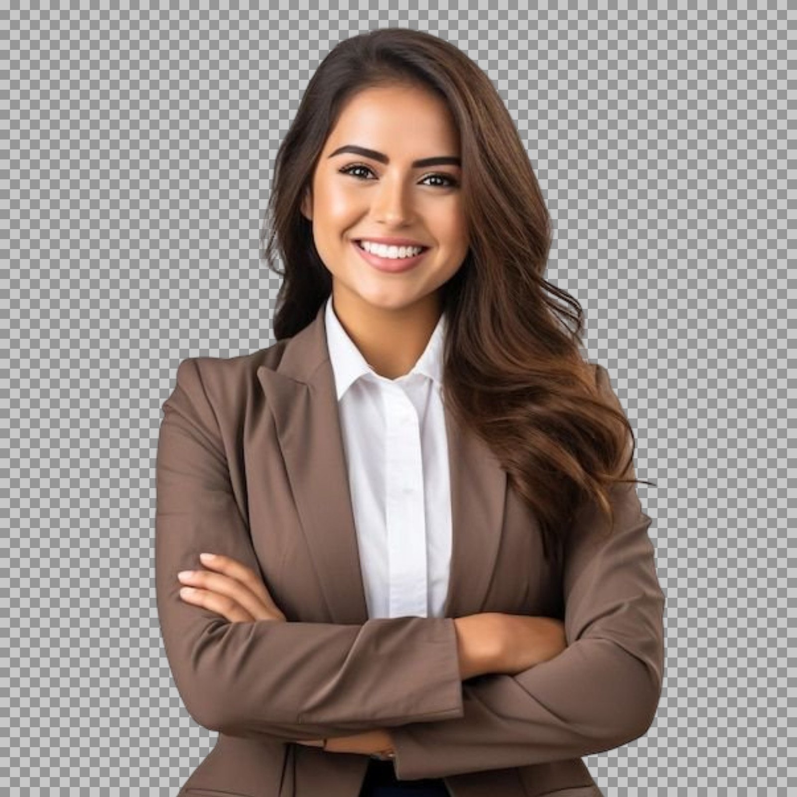 Smiling Professional Woman in Suit png images