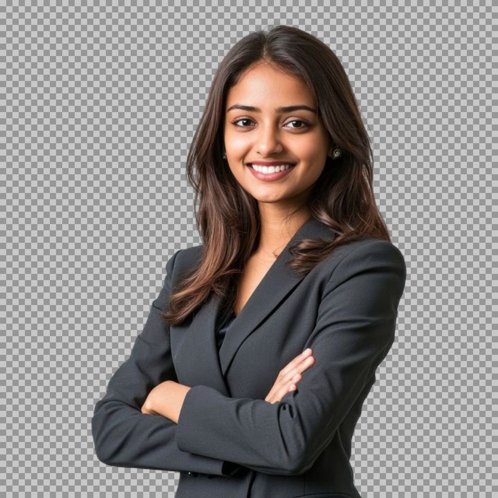 Confident Indian Businesswoman PNG | Transparent Background...