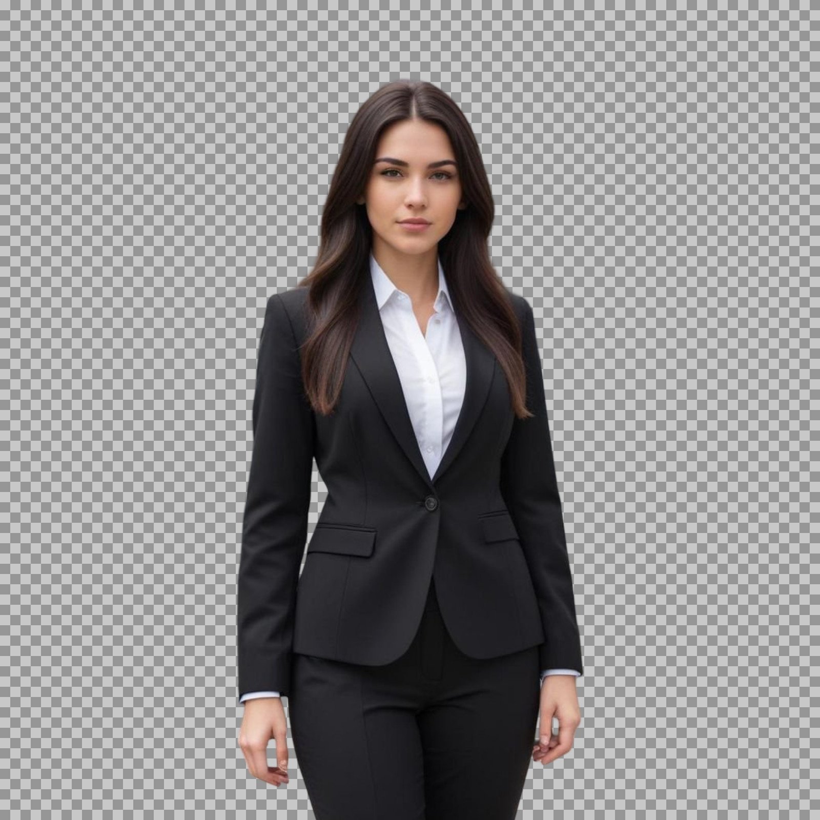 Serious Businesswoman PNG | Transparent Background