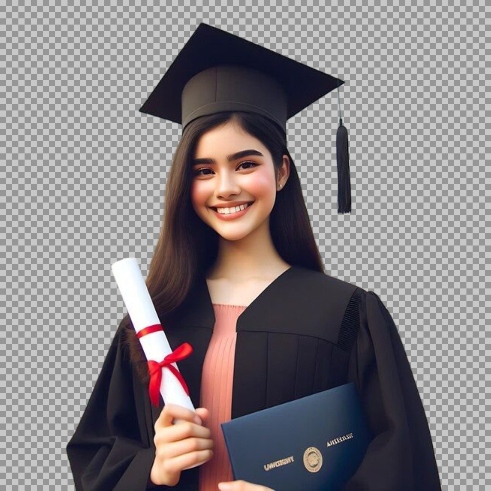 Proud Asian Graduate PNG | Transparent Background