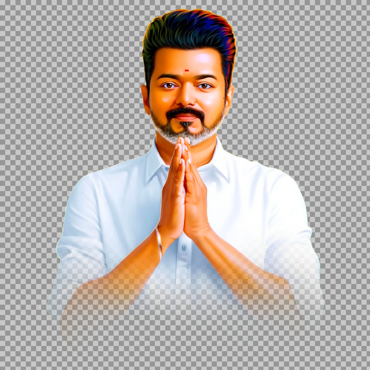 Thalapathy Vijay PNG | Vanakkam Pose Transparent Image...