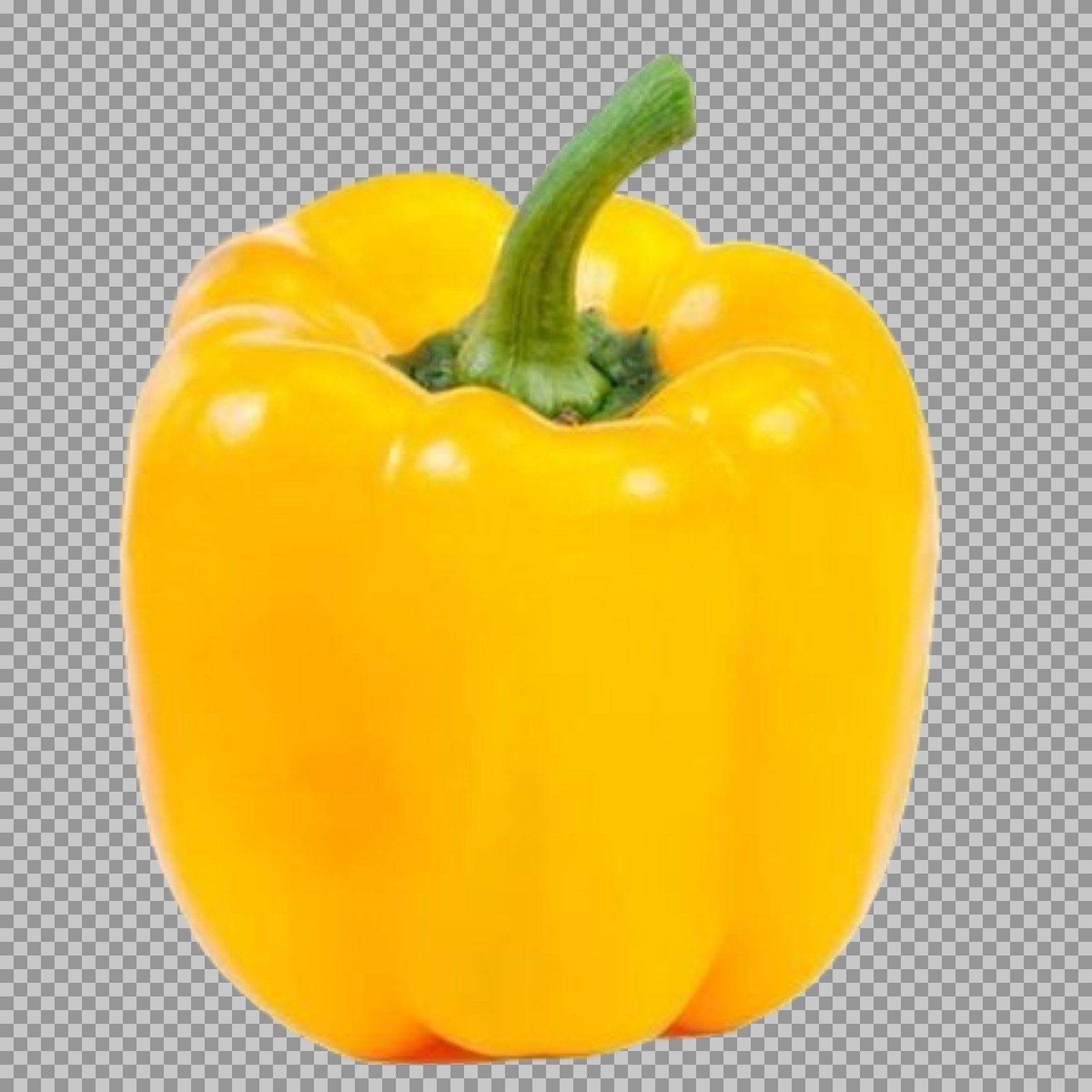 Fresh Yellow Bell Pepper PNG transparent image...
