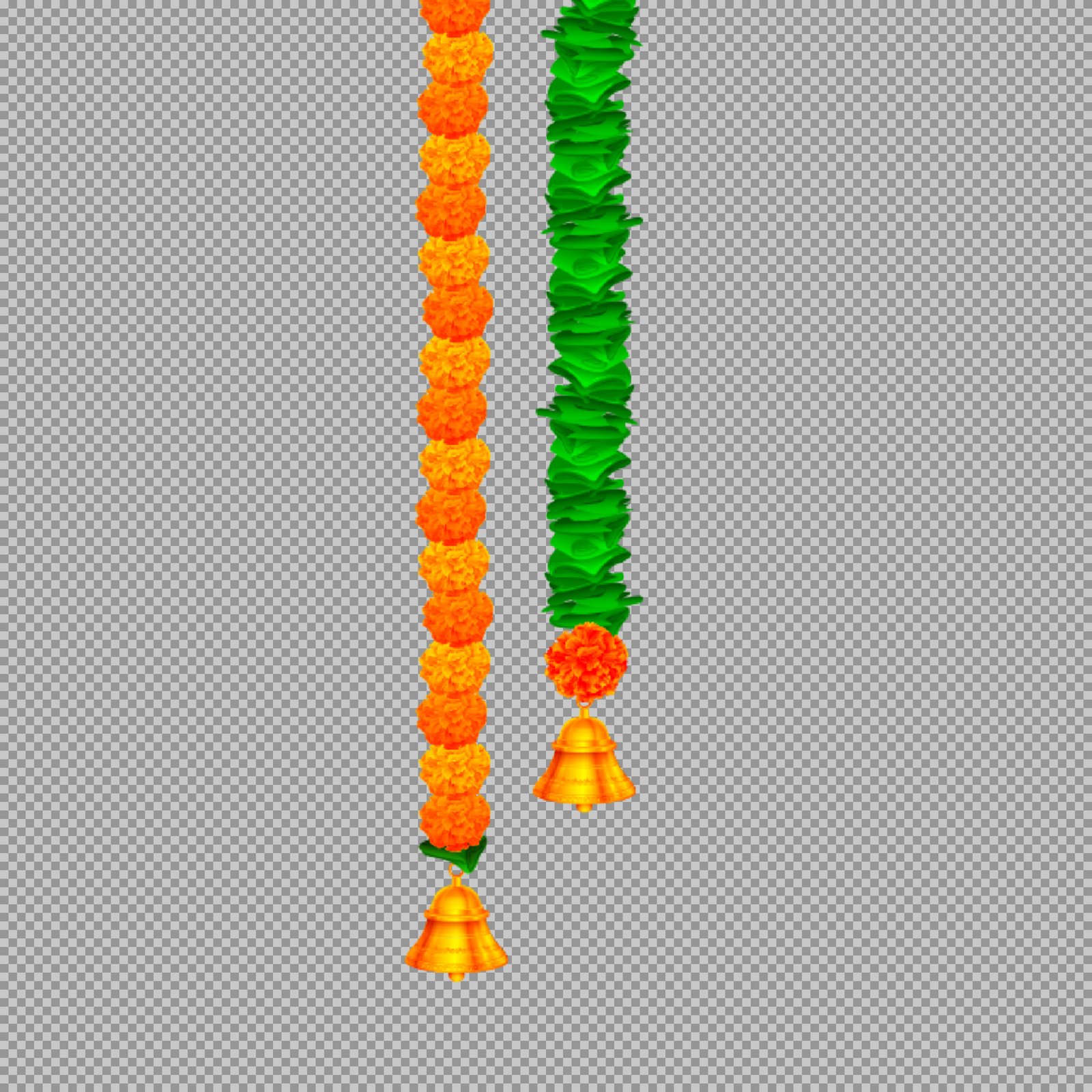 Free Indian Festival Garland PNG | Marigold Toran Decoration...