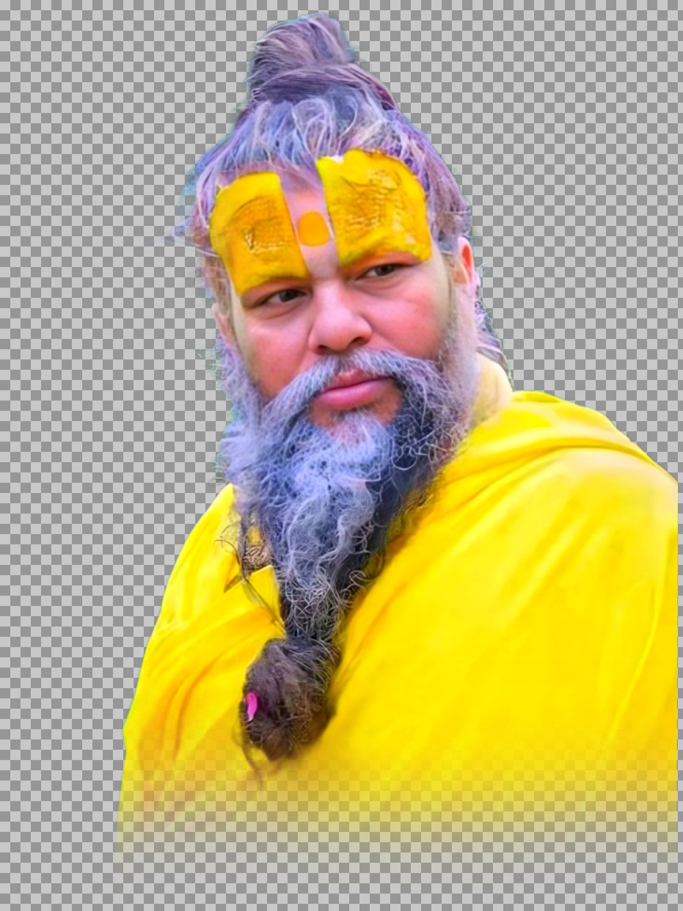 Shri Premanand Maharaj PNG | Close-up Portrait Photo...